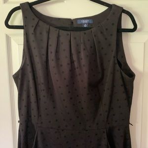 Chaos black dress with polka dots
